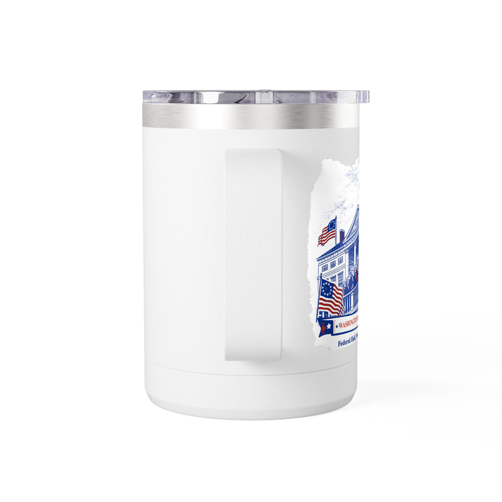 Washington's Inauguration Coffee Mug Tumbler, 15oz white