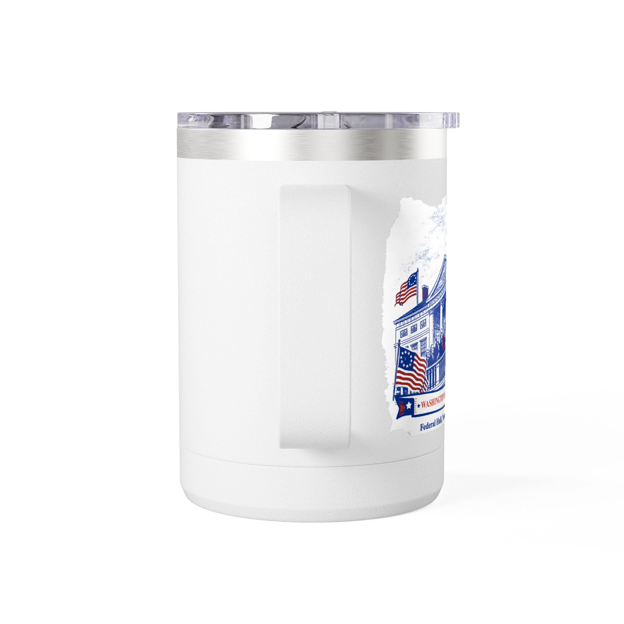 Washington's Inauguration Coffee Mug Tumbler, 15oz white