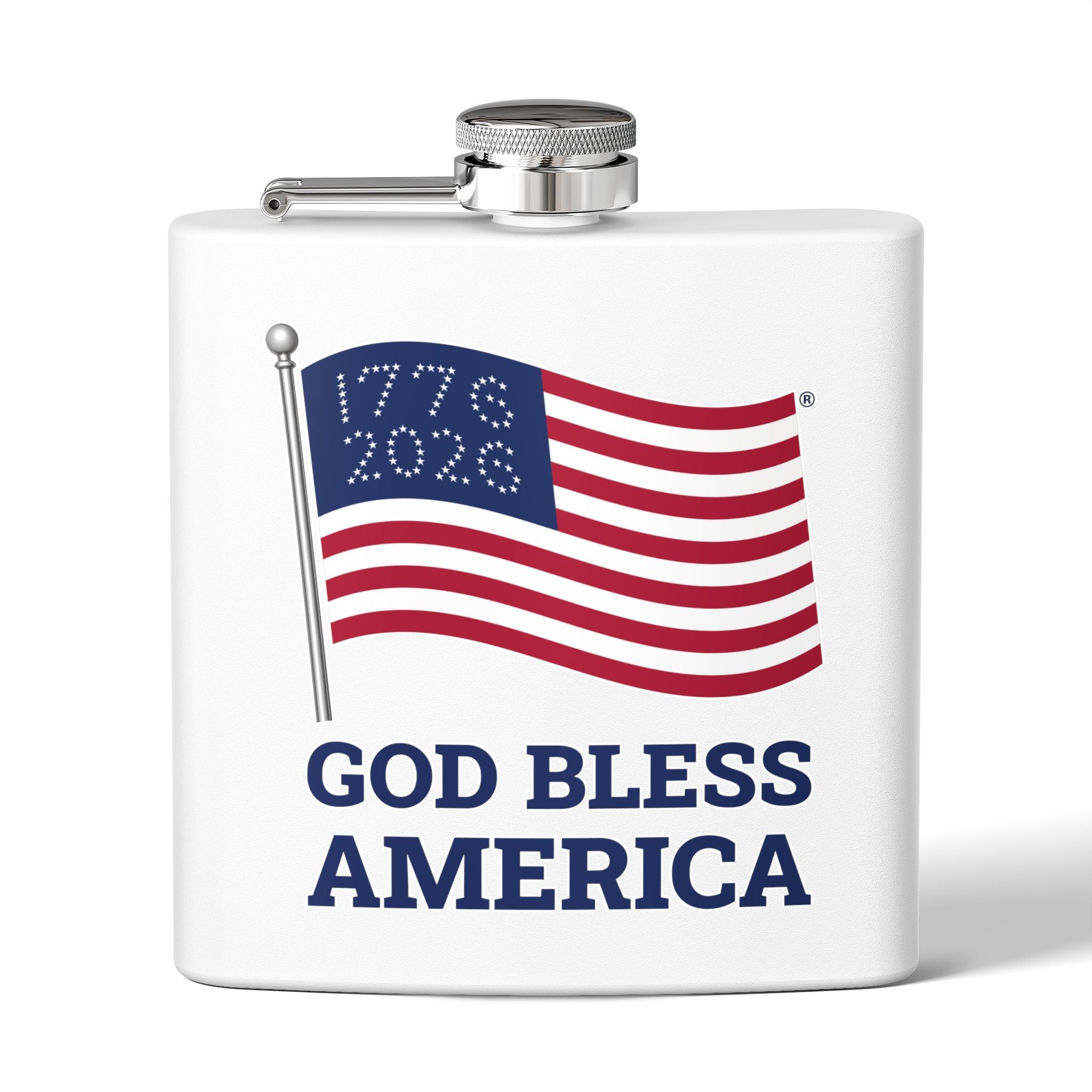 God Bless America's 250th Flag Steel Flask