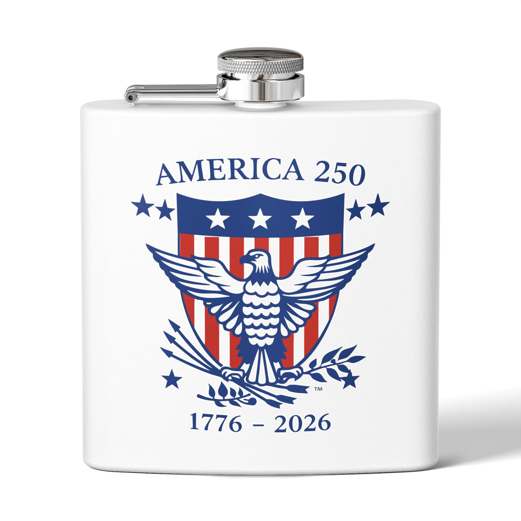 America 250 Patriotic Eagle Stainless Steel Hip Flask
