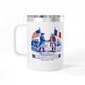 The French Alliance Steel Mug Tumbler, 15oz