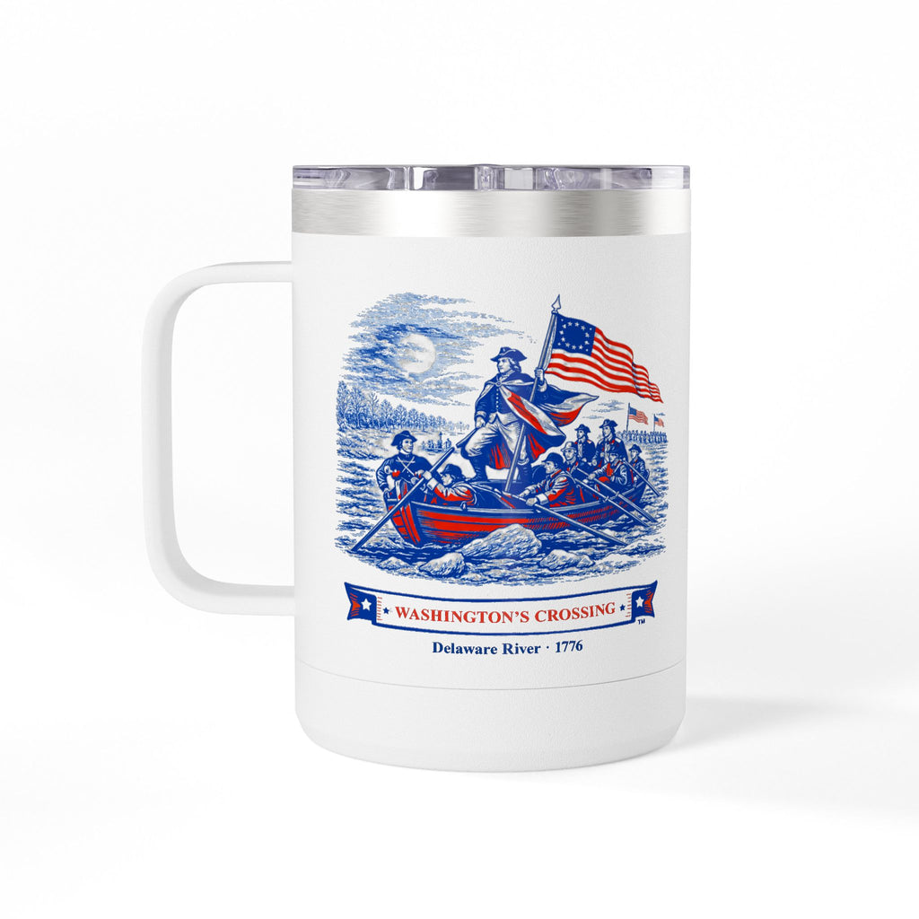 Washington's Crossing Coffee Mug Tumbler, 15oz