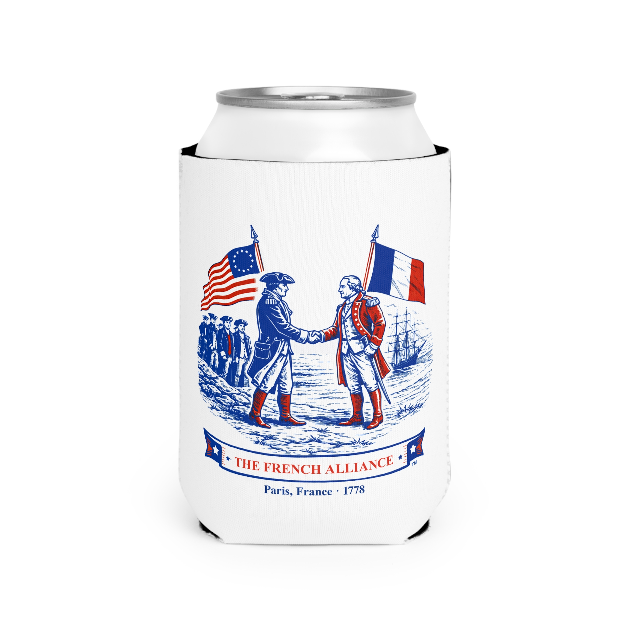 The French Alliance Can Cooler Sleeve